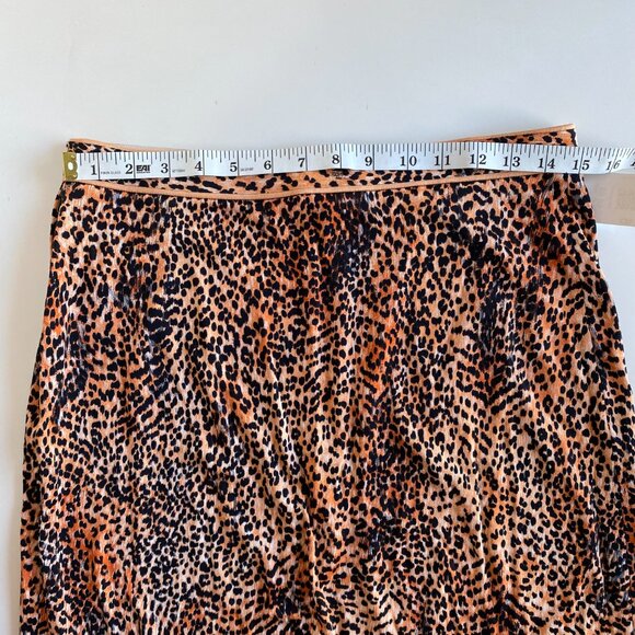 LEONARD Made in Italy Animal Print Cotton Skirt Size 3 Designer Skirt - Picture 7 of 8